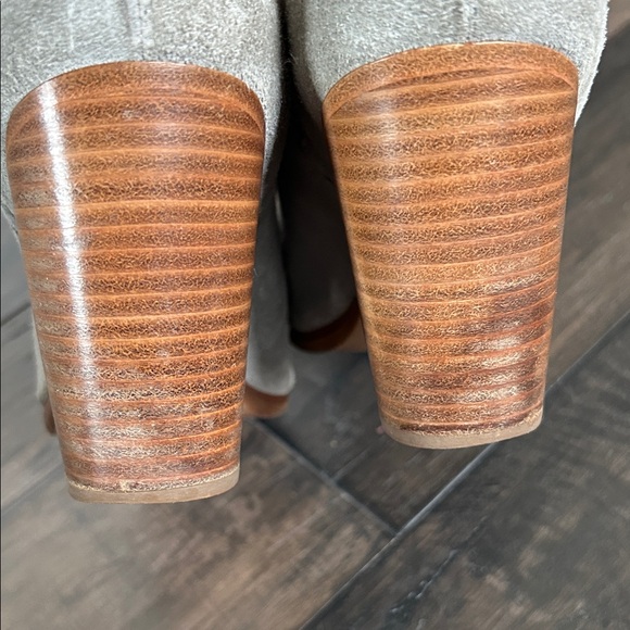 rag & bone Light Gray Suede Ankle Booties SZ 39 - Picture 9 of 13